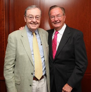 1955 FCRH classmates and co-founders of the Alumni Career Continuance Support Group, Nick O'Neill and Bob Miller 