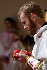 Matthew Baker at his ordination.