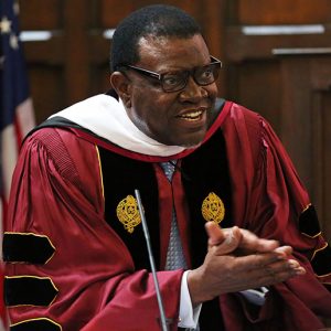 Namiba President Hage Geingob. (Photos by Bruce Gilbert)