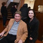 Joseph A. O'Hare, S.J., president emeritus of Fordham University, attended the concert with Fordham freshman Jackie Tobin.