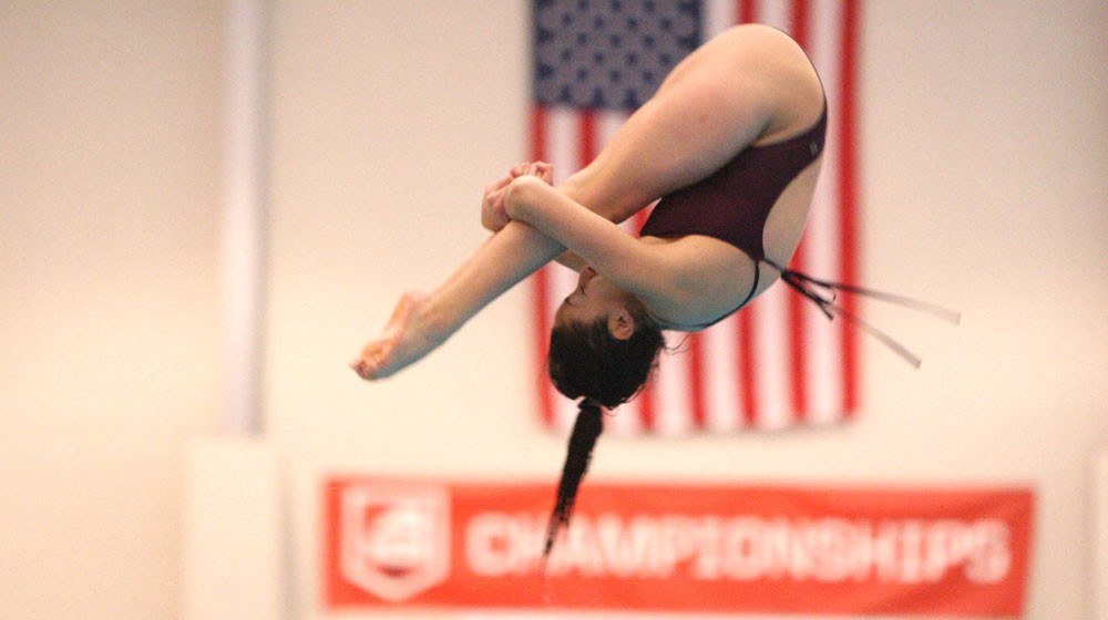 Fordham junior diver Wendy Espina-Esquivel