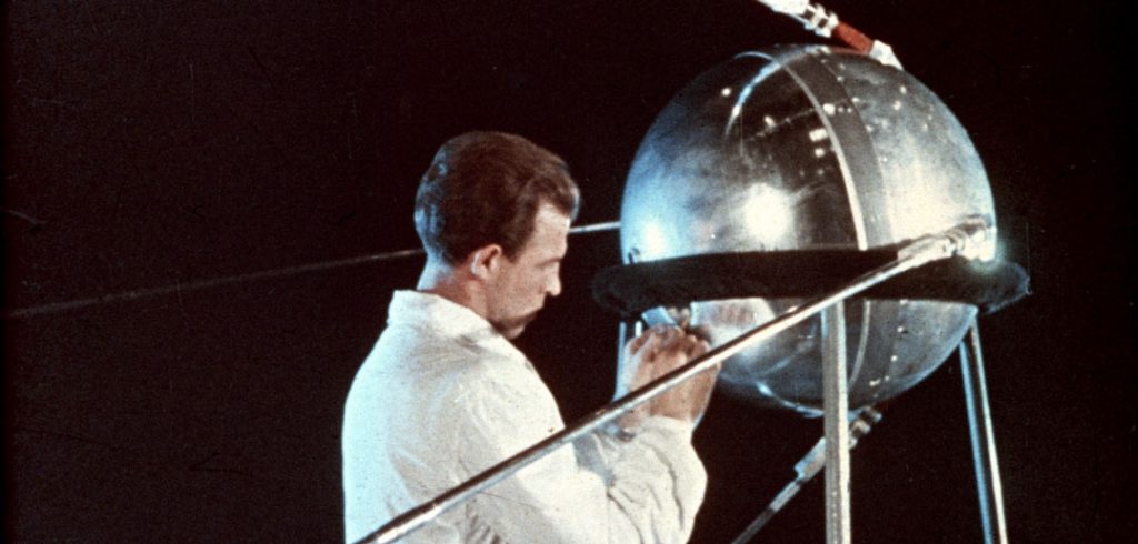 Sputnik from a newsreel