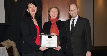 Beth Knobel, Maria Tucci and Brian Rose pose