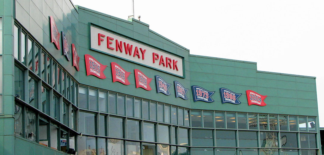 Press box at Fenway Park