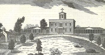Earliest Known Image of Fordham Found in Catholic Newspaper Archives CCunniffe House from 1840