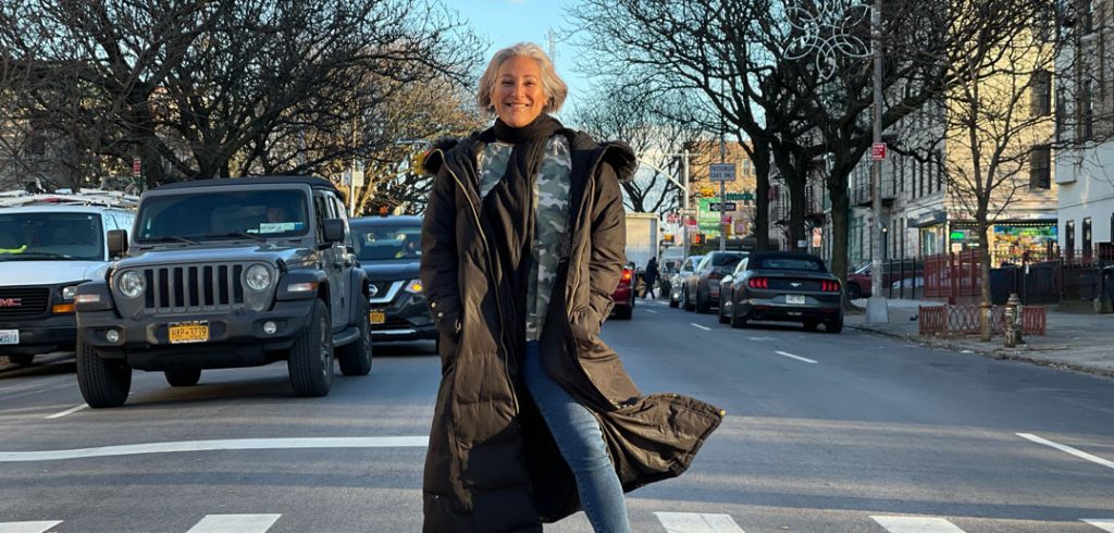 Photo of a woman in the street