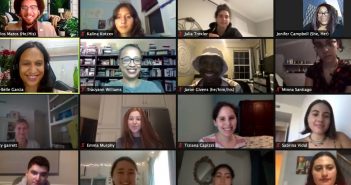 Students on a Zoom meeting