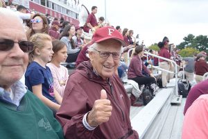 A Congressman at a football game