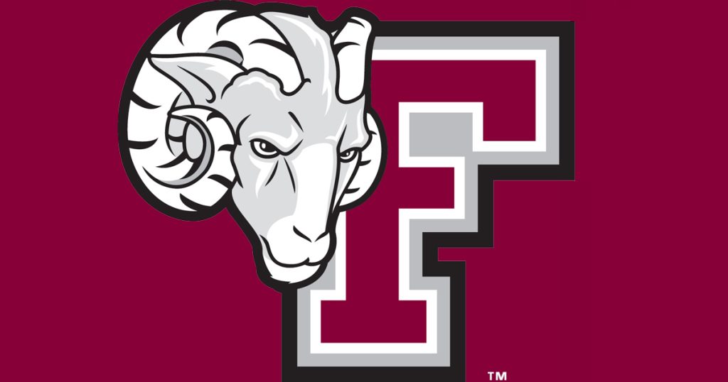 Fordham Self-Imposes Four-Game Suspension for Coach Keith Urgo This is the Athletics Logo for Fordham University: a stylized Ram's head and block letter F.