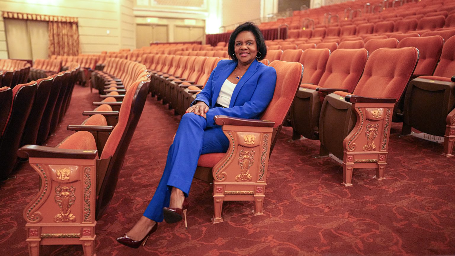 Broadway Innovator: 4 Things to Know About Cherine E. Anderson Cherine E. Anderson sits in the seats at Broadway's Majestic Theater.