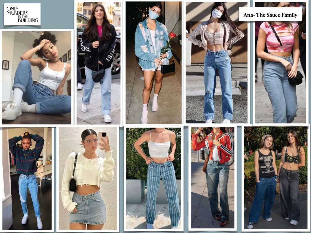 The costume moodboard for Lilian Rebelo's character, Ana.