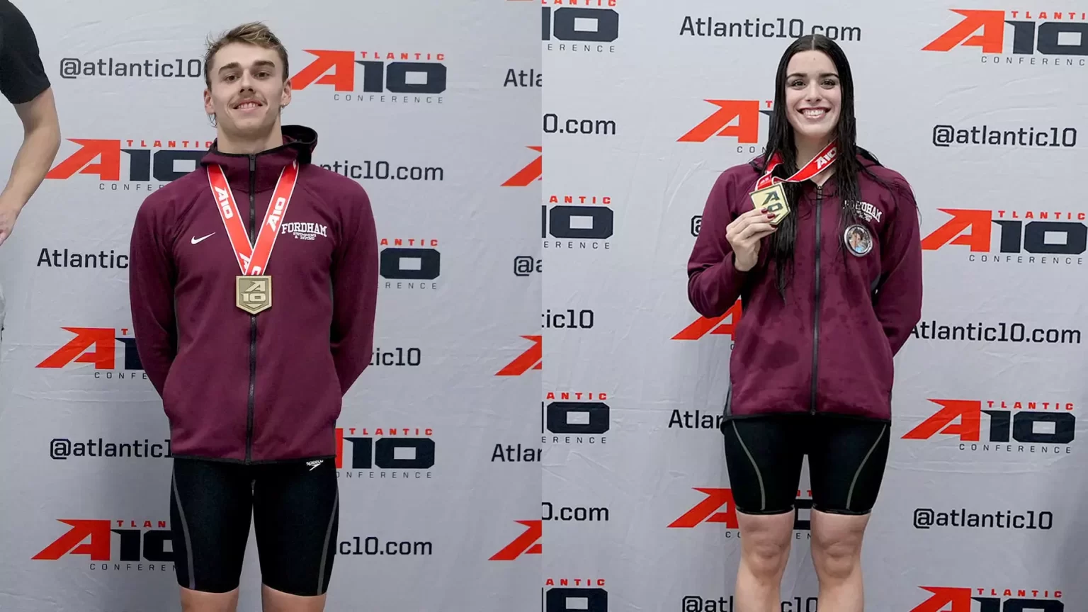 Swimming and Diving Has Two Named to A-10 Academic All-Conference Team Christian Taylor and Ainhoa Martin