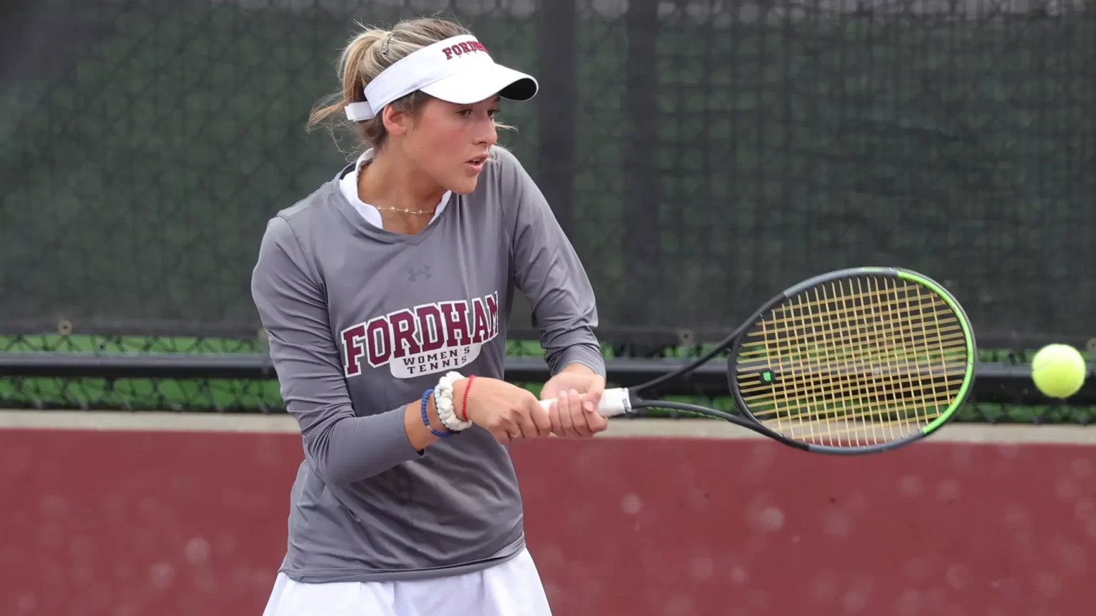 Woman playing tennis