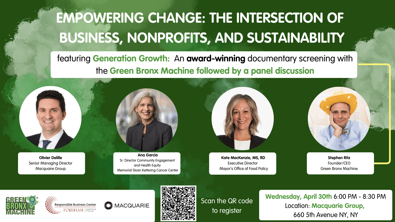 This dynamic event will explore how cross-sector collaboration is not only possible but essential for creating scalable solutions to global challenges. Hear from inspiring voices at the forefront of social innovation and corporate responsibility, Network with changemakers across industries, and discover how you can drive sustainability forward in your work, your business, and your community.