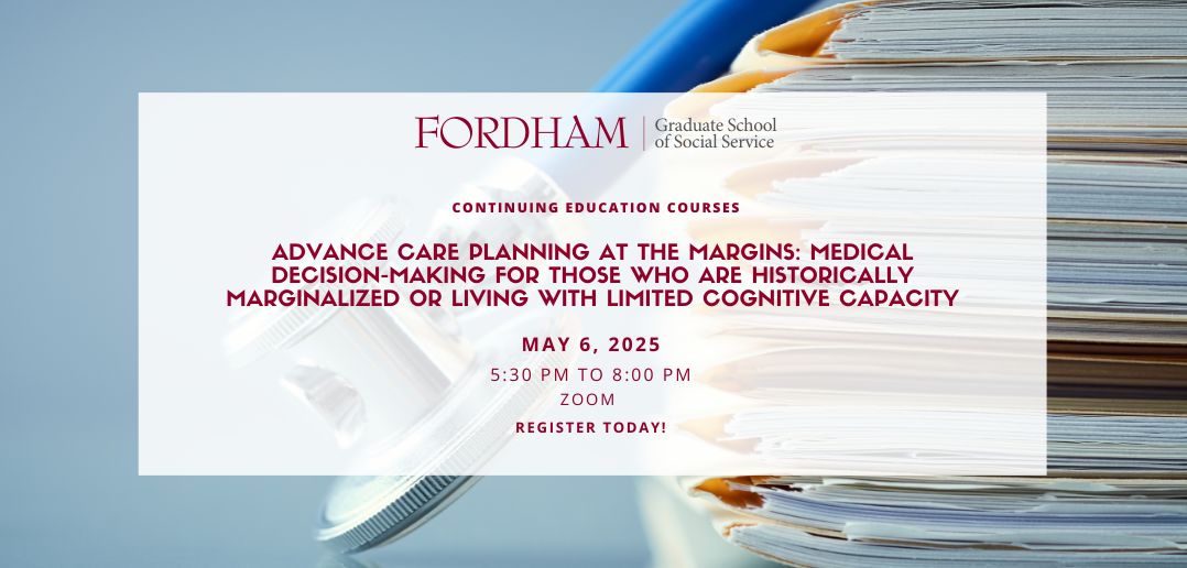 This interactive workshop will explore strategies to support proxy decision-makers for those who are the most vulnerable. Advance care planning tools and resources will be provided. 2.5 Continuing Education hours provided!