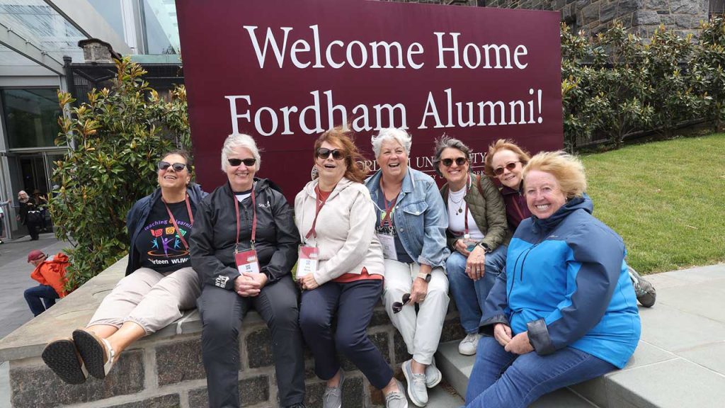 Fordham grads at Rose Hill campus Jubilee