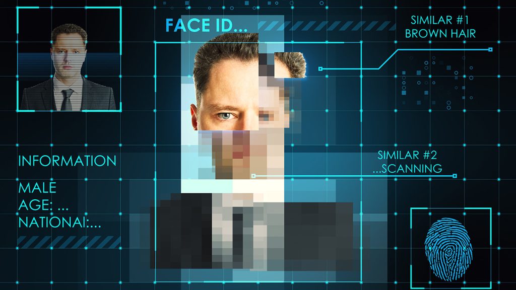 An illustration of a deepfake image