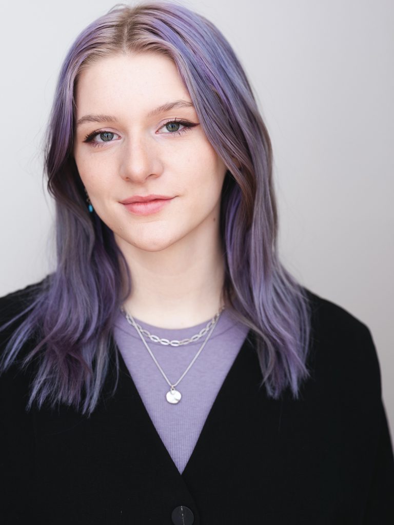 A headshot of Fordham grad and Fulbright winner Katherine Heaton