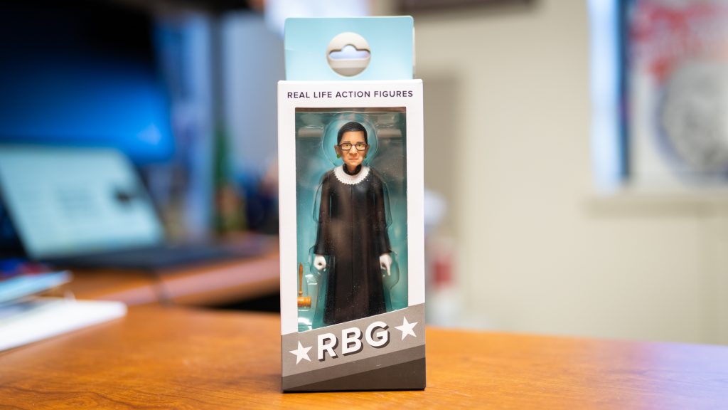 A miniature model of Ruth Bader Ginsburg