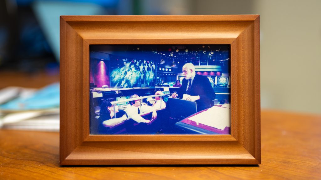 A framed photo