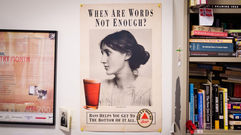 A poster of Virginia Woolf